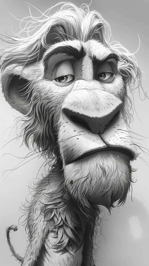 Pencil Animal Caricatures