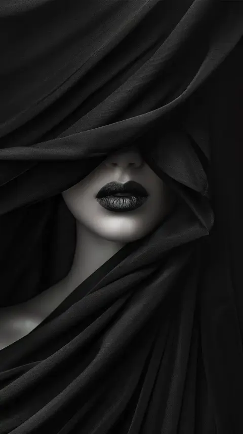 Fabric Veiled Portrait