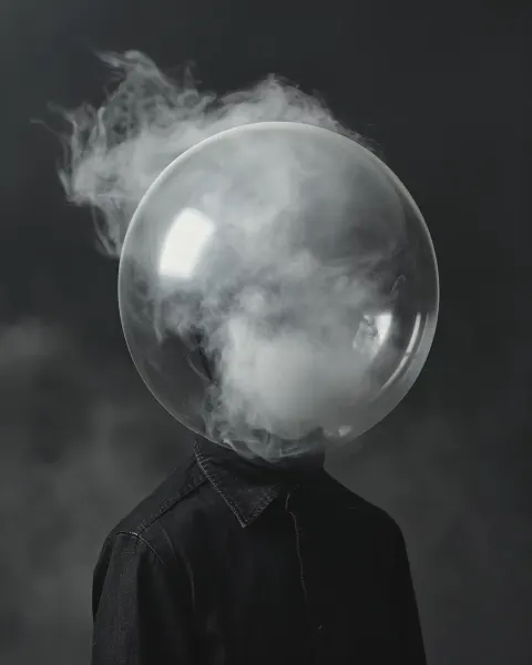 Surreal Punk Sphere Portrait