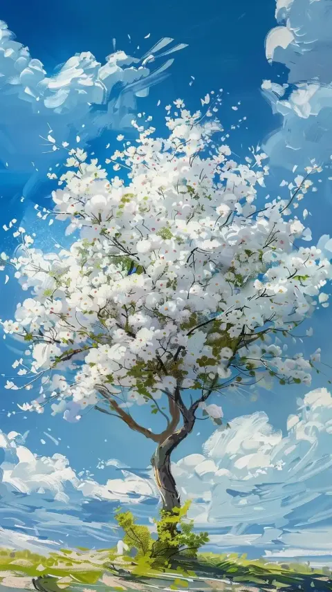 Floral Tree in Oil