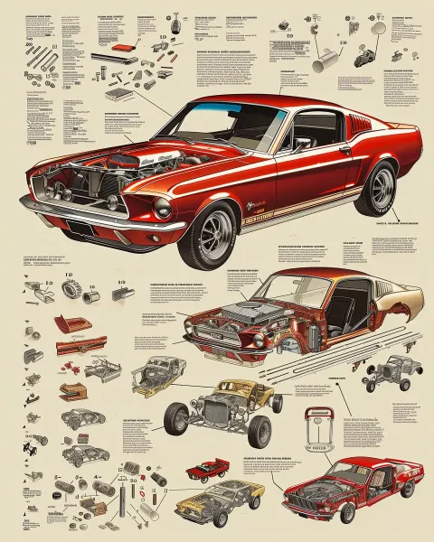 Exploded Mustang Parts Diagram