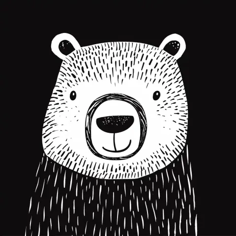 Doodle Bear in Haringesque