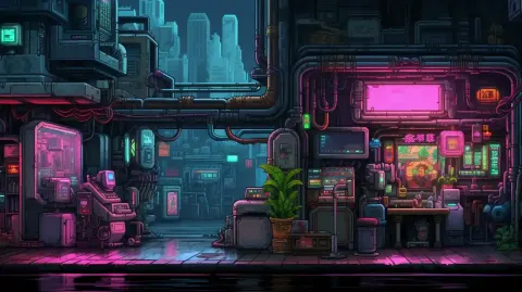 Cyberpunk Pixel Quest