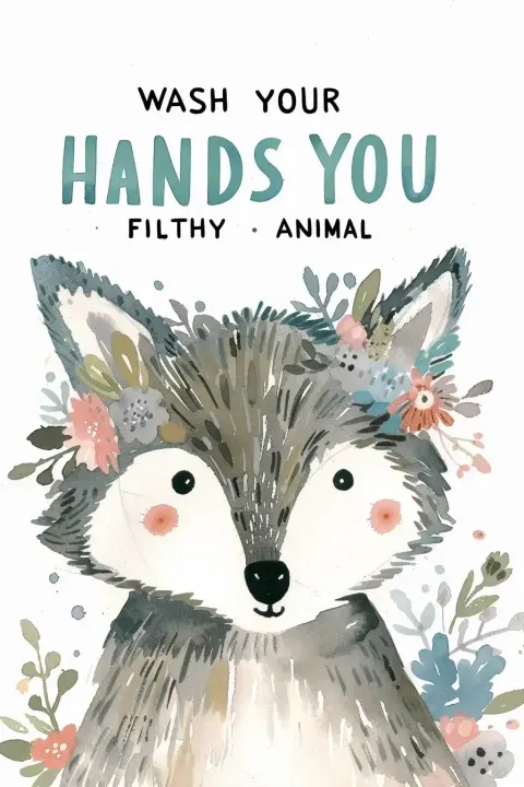 Pastel Handwashing Reminder