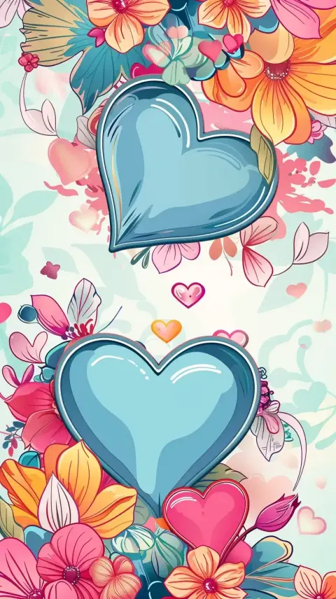 Floral Heart Background