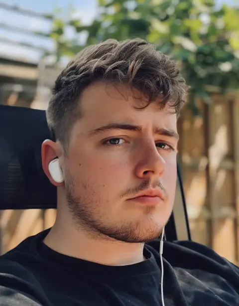 Low Angle Selfie with Airpods