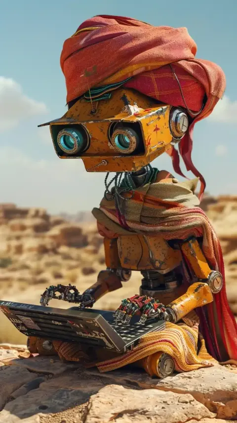 Rusty Robot Desert Coding