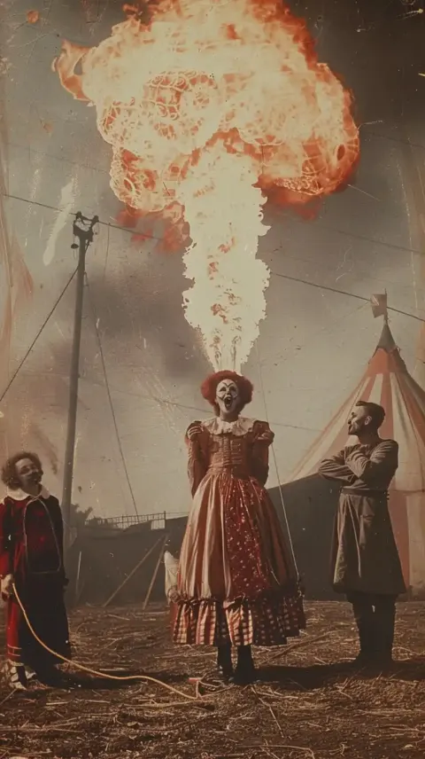 Vintage Circus Family Portrait