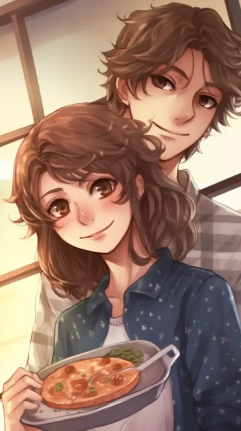 Realistic Anime Couple Picnic