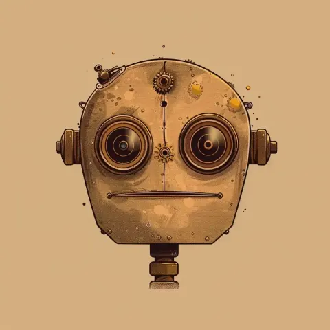 Steampunk Robot Portrait