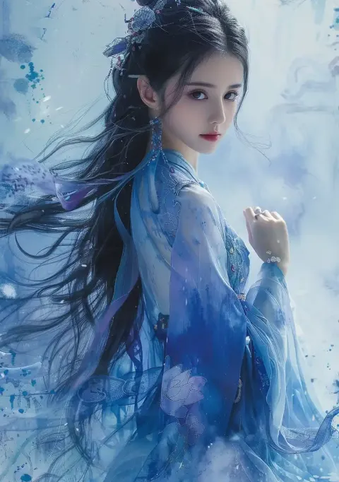 Hanfu Girl Lotus Fantasy