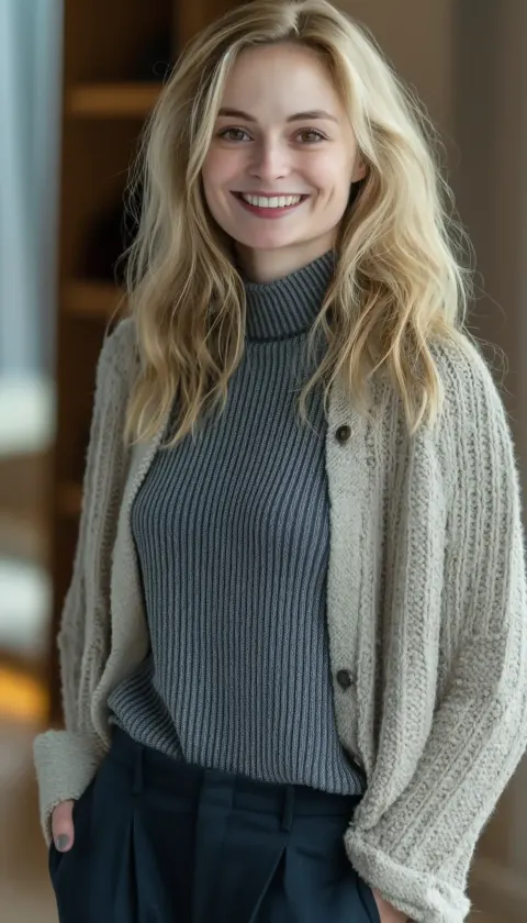 Blonde Professional in Business Casual