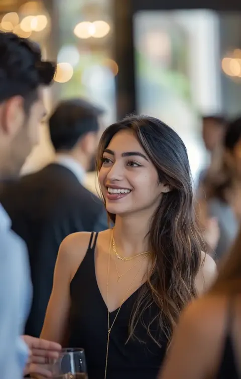 Persian Woman in Conversation