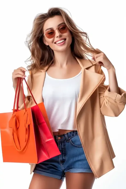 Shopping Woman in Art