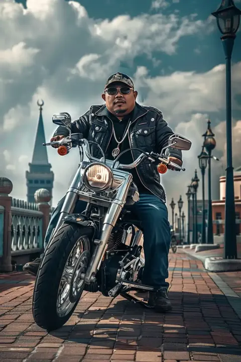 Realistic Malay Biker NYC