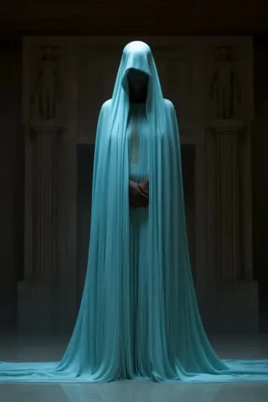 Crystal Spectre in Egyptian Temple Pastel Portrait