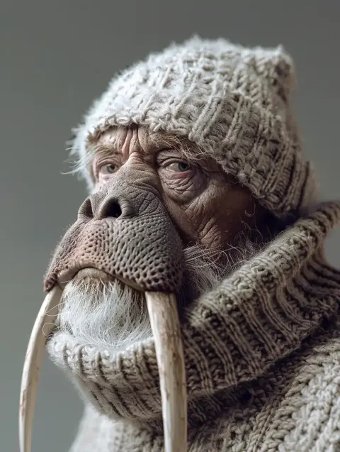 Walrus-Man Portrait Study