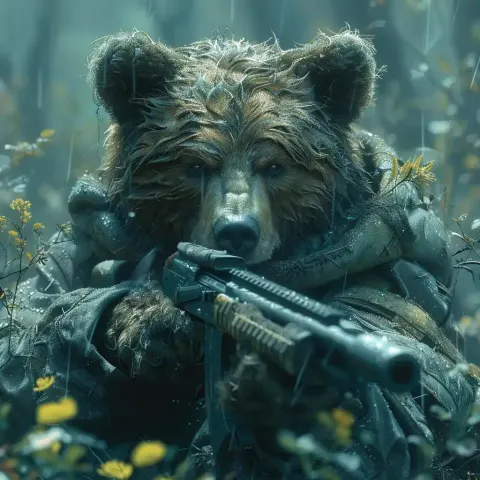 Front View Hunter Bear