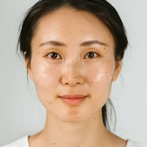 Hyperpigmented Chinese Woman