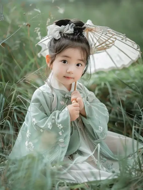 Dreamy Hanfu Baby Portrait