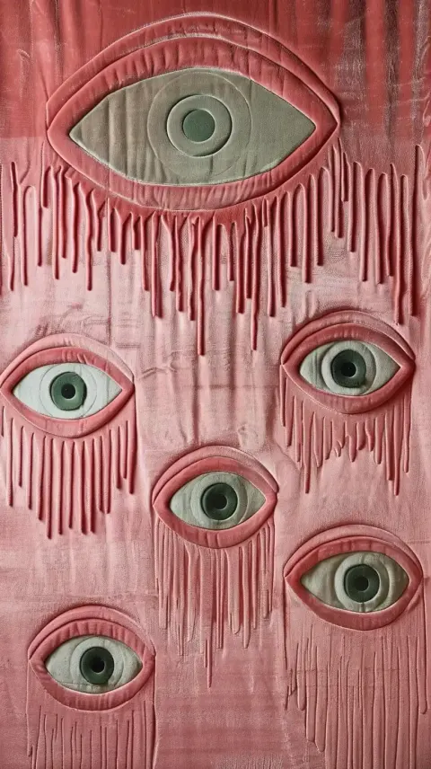 Velvet Eye Curtain 1970s