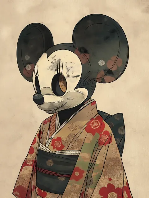 Ukiyo-e Monster in Kimono