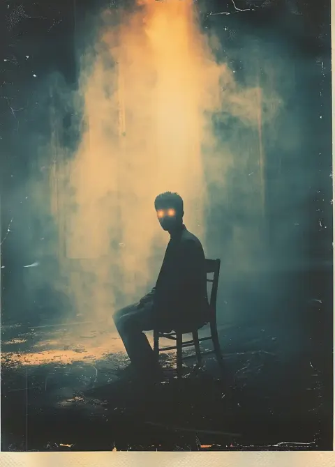 Glowing Suit Polaroid