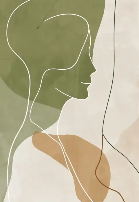 Neutral Woman Line Art