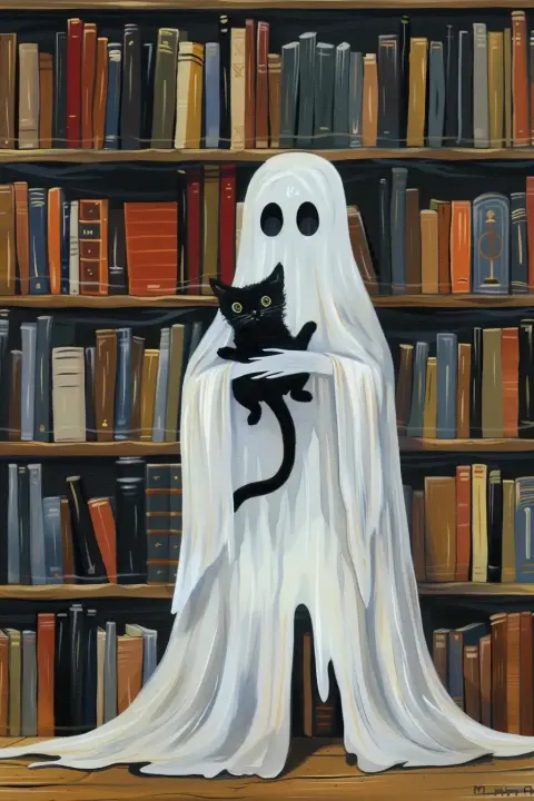 Raw Ghost in Library