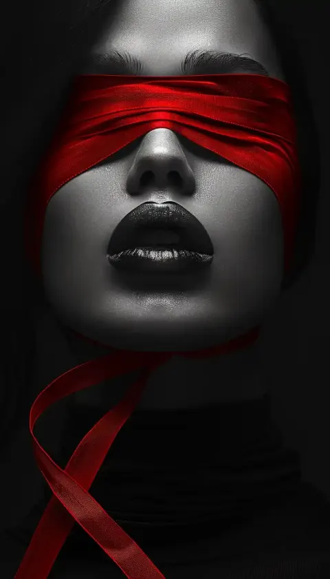 Fantasy Blindfolded Woman Portrait