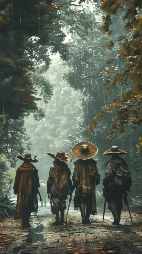 Fantasy Highwaymen in Forest
