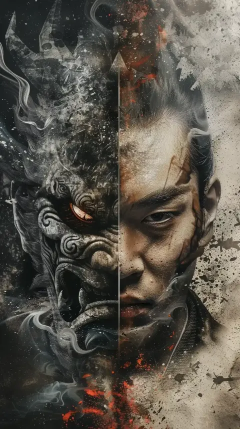 Contrast Portrait Human  Oni