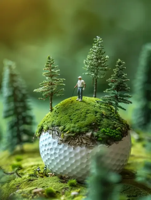 Miniature Golf Scene
