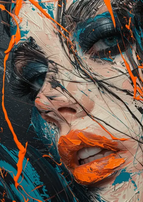 Abstract Cyberpunk Fashion Typography