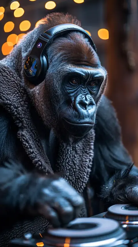 Raw Blue Scar Gorilla DJ
