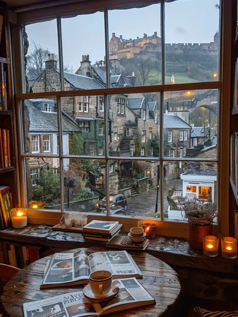 Edinburgh Coffee Shop Scene