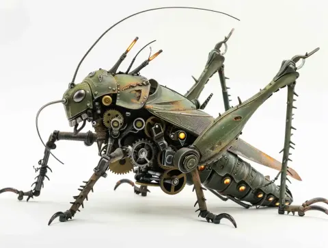 Mechanical Grasshopper in Action
