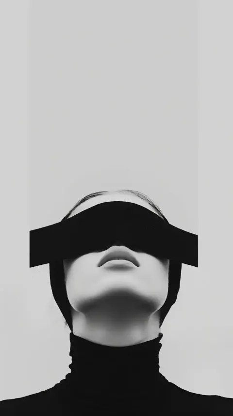 Minimalist Noir Eagle Flight