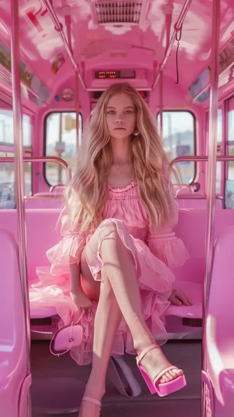 Hyperrealistic Pink Streetcar Girls