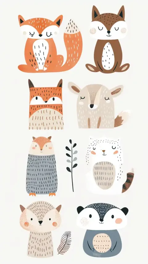 Organic Animal Cliparts Klassen Style