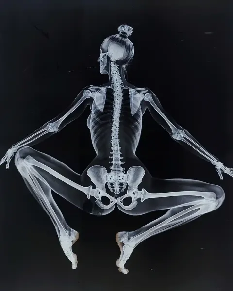 Raw Split X-Ray Woman