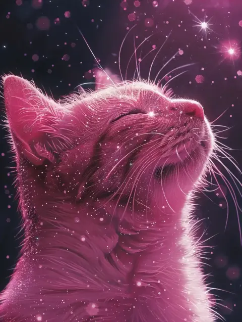 Glitter Cat Kawaii Diamond