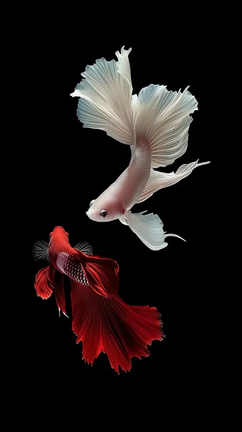 Surreal Betta Fish Trio