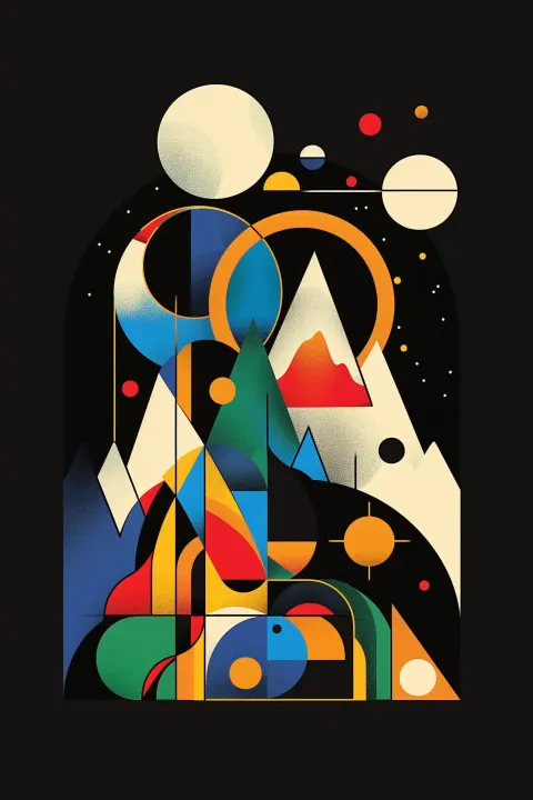 Kandinsky-Inspired Aosta Arch