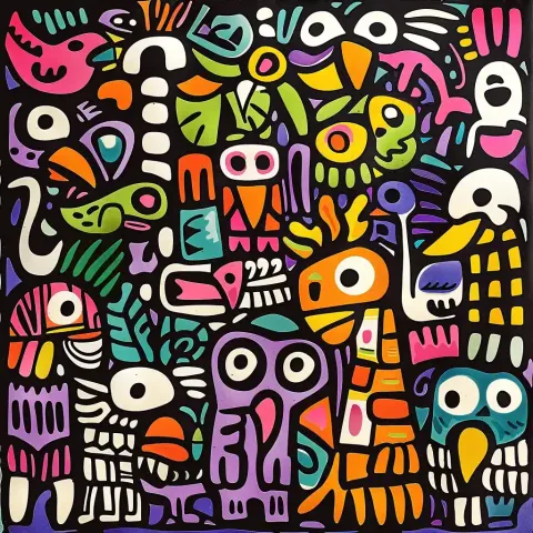 Li Bird Totem Doodles
