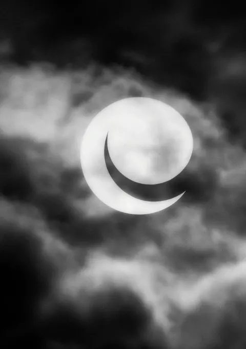 Minimalist Eclipse on Hasselblad
