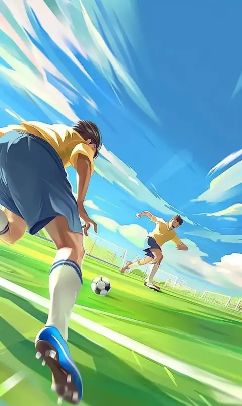 Cartoon Soccer Duel