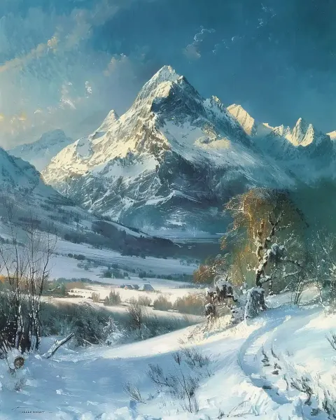 Winter Landscape Mount Corcoran
