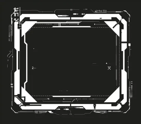 Cyberpunk Vector Frame