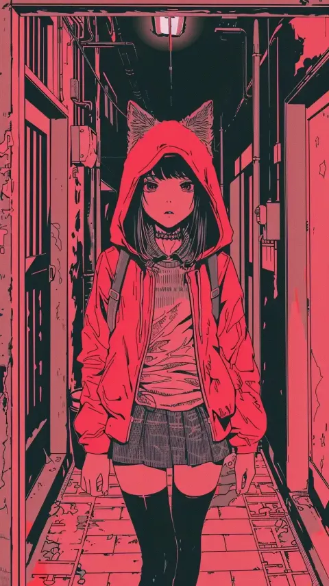 Shinkai-Style Red Hood Wolf